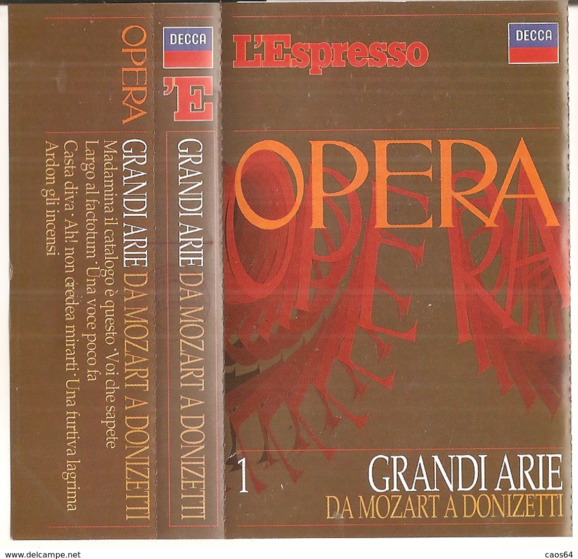 Grandi Arie 1: DA MOZART A DONIZETTI - Cassette