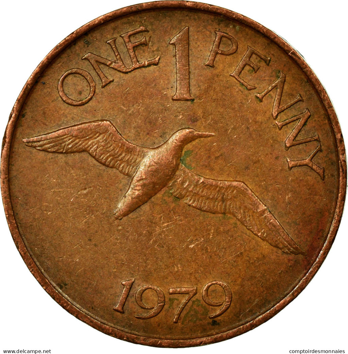 Monnaie, Guernsey, Elizabeth II, Penny, 1979, TTB, Bronze, KM:27 - Guernsey