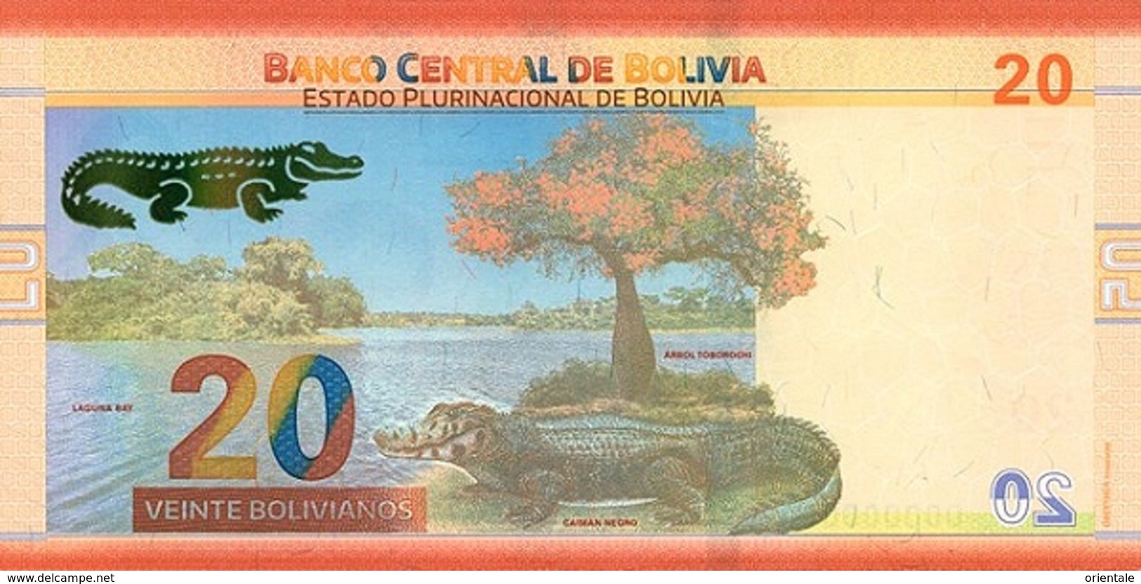 BOLIVIA P. NEW 20 R 2018 UNC - Bolivie