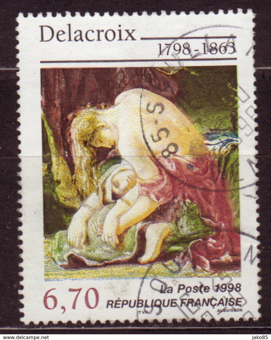 FRANCE - 1998 - YT N° 3147 - Oblitéré - Série Artistique - Delacroix - Gebraucht