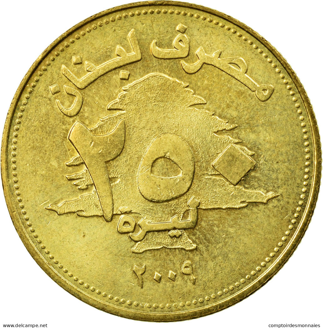 Monnaie, Lebanon, 250 Livres, 2009, TTB, Aluminum-Bronze, KM:36 - Libano