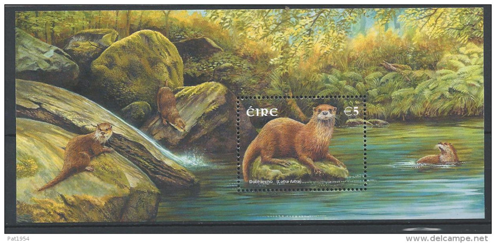 Irlande 2002 Bloc  N°43 Neuf Animaux: Loutre - Blocs-feuillets