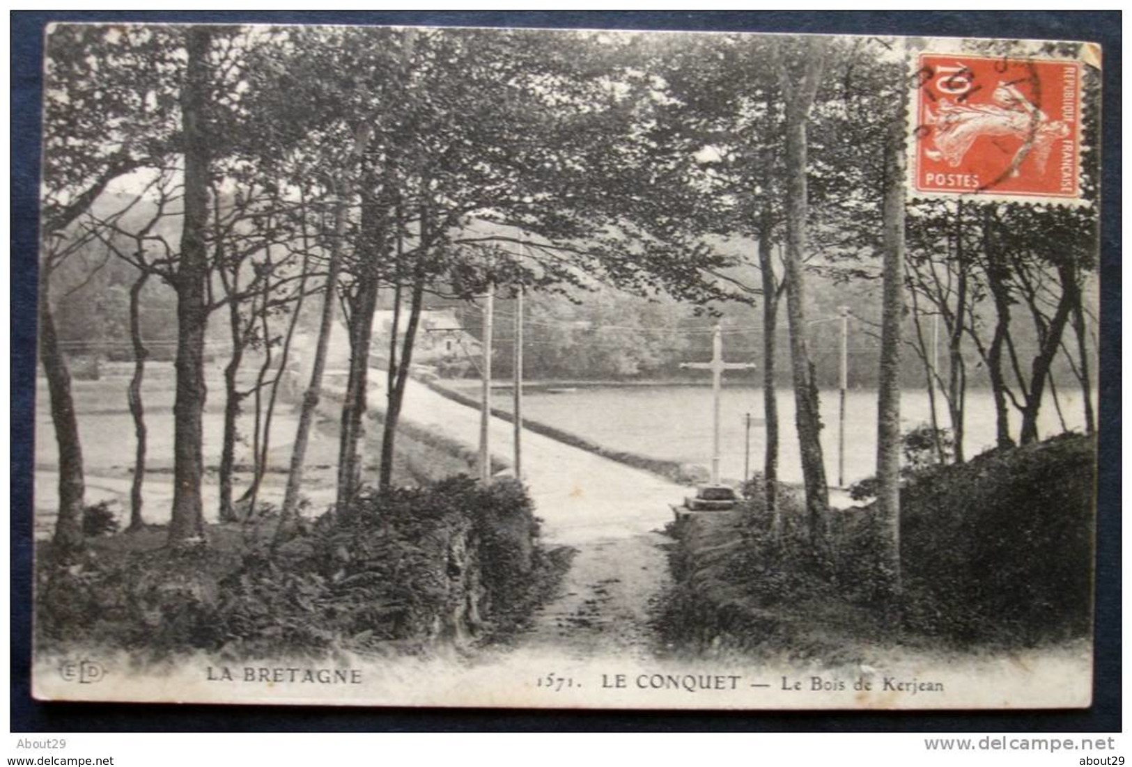 CPA 29 Le CONQUET - Le Bois De Kerjean - ELD 1571 - Réf. G 39 - Le Conquet