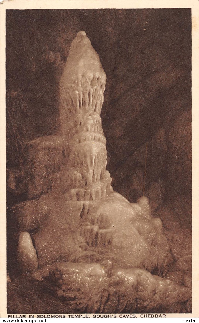 CHEDDAR - Pillar In Solomons Temple, Gough's Caves - Cheddar