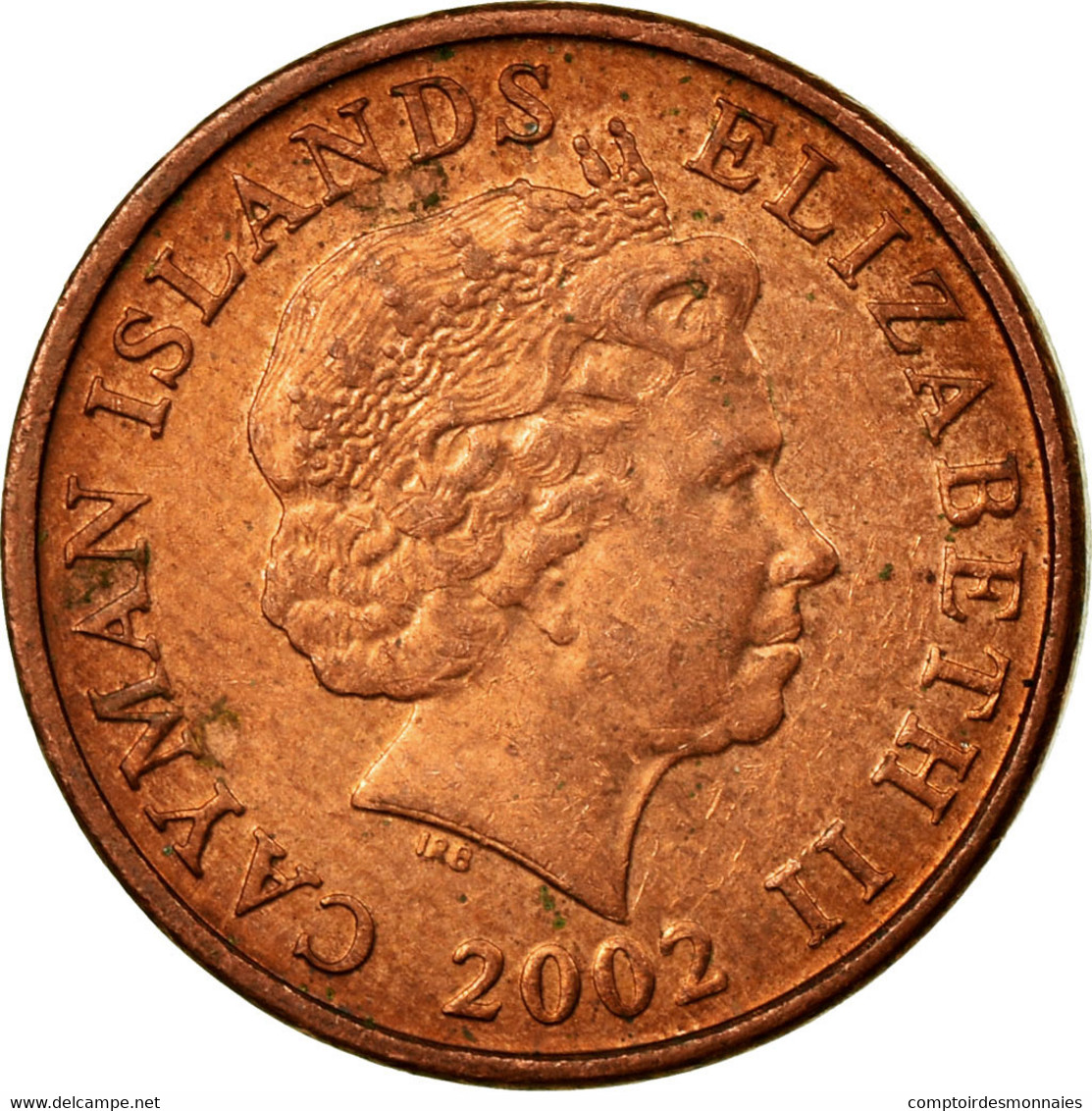 Monnaie, Îles Caïmans, Elizabeth II, Cent, 2002, TTB, Copper Plated Steel - Iles Caïmans