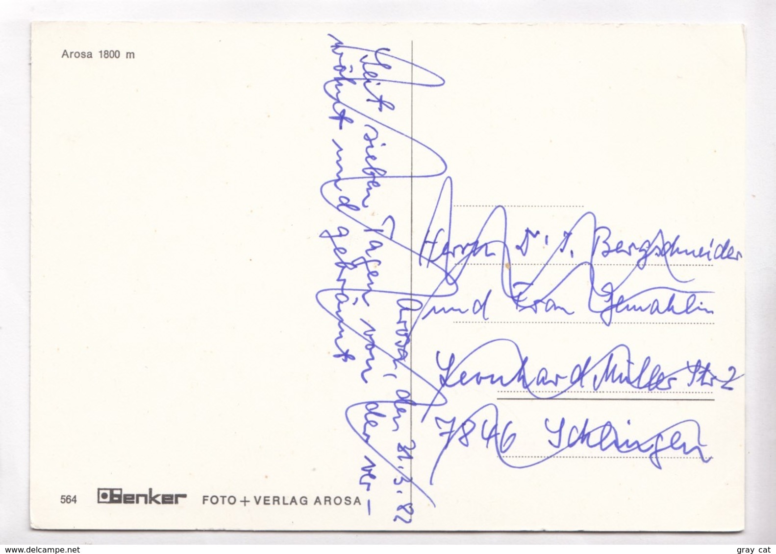 Arosa, Switzerland, Used Postcard [22325] - Arosa