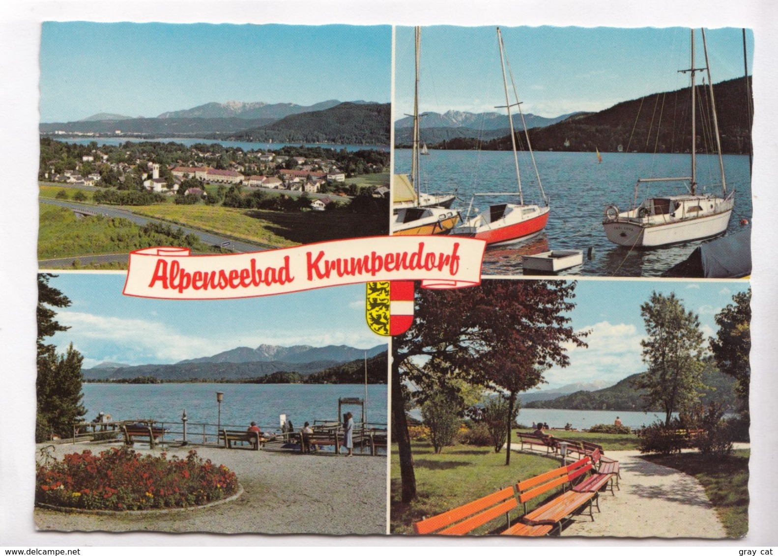 Alpenseebad Krumpendorf, Austria, Used Postcard [22327] - Other & Unclassified