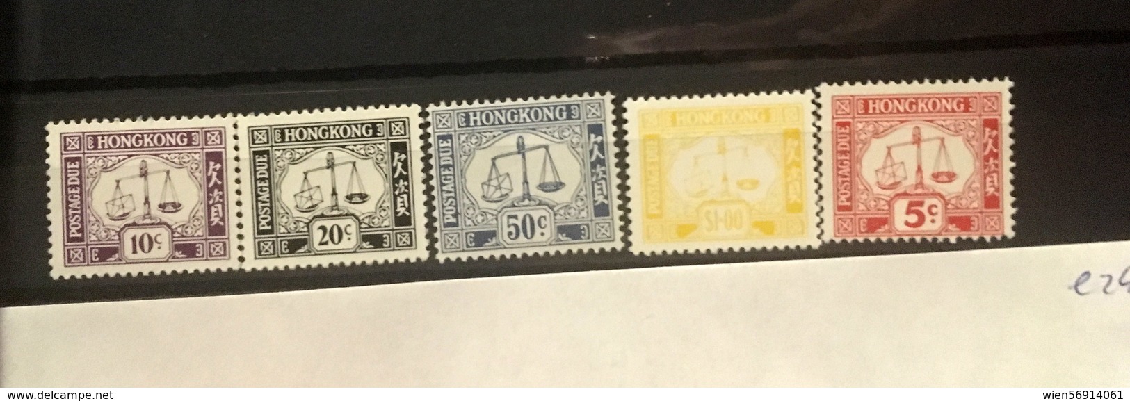E246 Hong Kong Collection - Portomarken