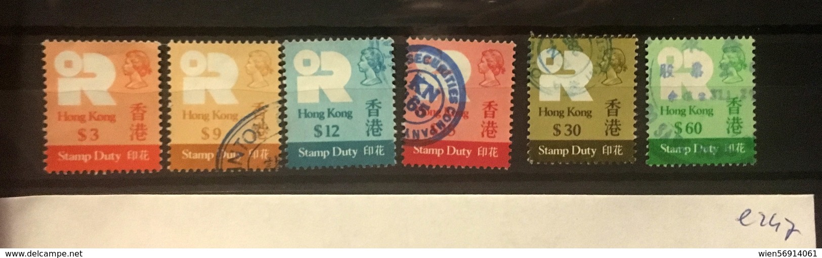 E247 Hong Kong Collection - Postage Due
