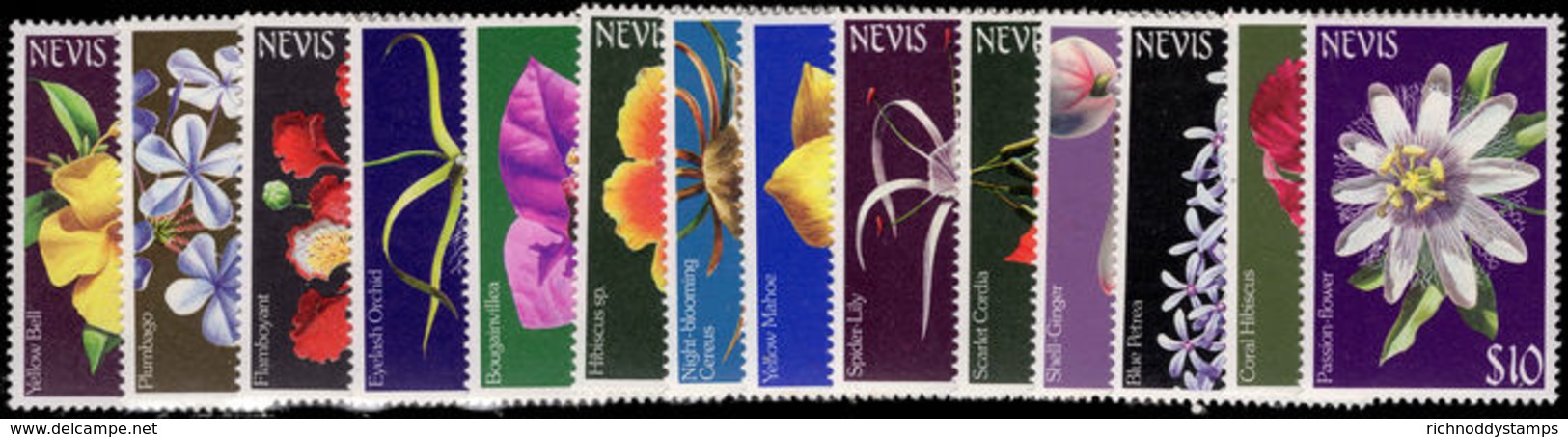 Nevis 1984 Flowers No Imprint Set Unmounted Mint. - St.Kitts En Nevis ( 1983-...)