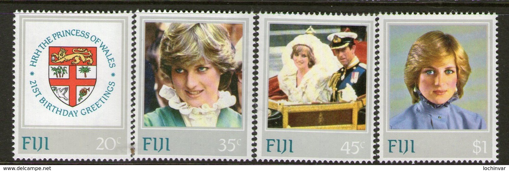 FIJI, 1982 DIANAS BIRTHDAY 4 MNH - Fiji (1970-...)