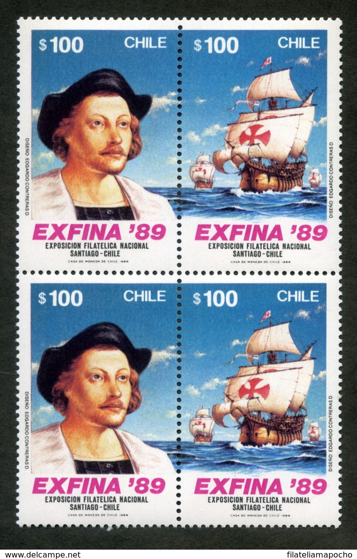 CHILE ESTAMPILLAS 1989; “EXFINA`89”. - Chile