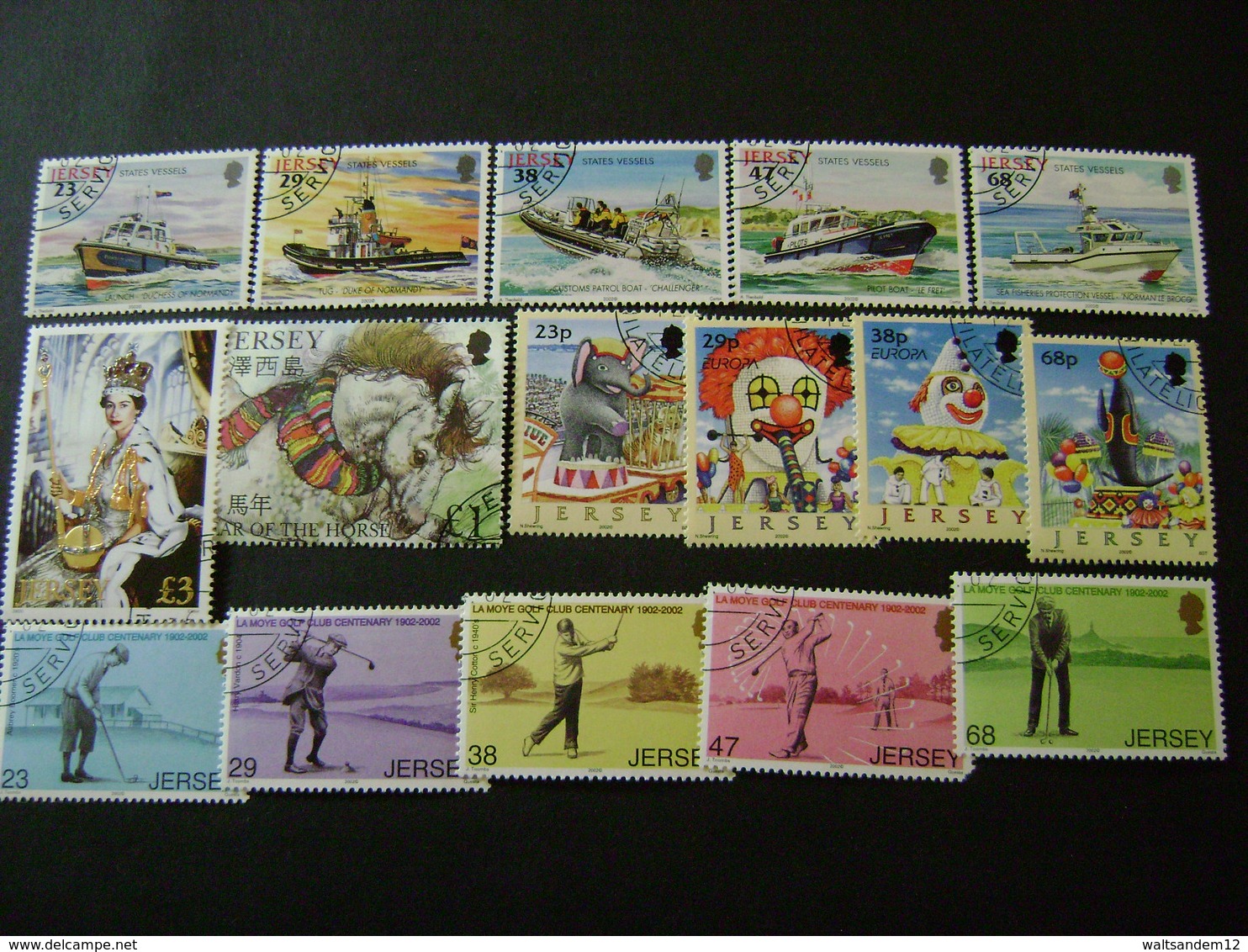Jersey 2002 Commemorative/special Issues (SG 1024-1073) 3 Images - Used [Sale Price] - Jersey