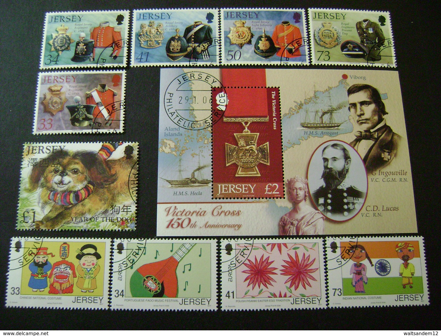 Jersey 2006 Commemorative/special Issues (SG 1253-7,ms1258,1259-69,ms1270,1271-2,ms1274,1279-84,1286-91) 3 Images - Used - Jersey