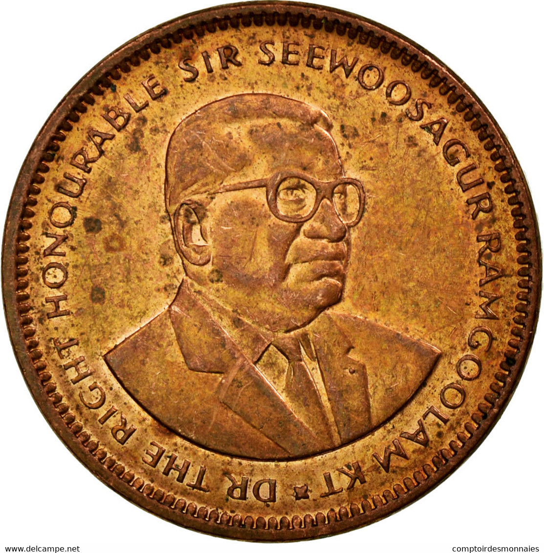 Monnaie, Mauritius, 5 Cents, 2003, TTB, Copper Plated Steel, KM:52 - Maurice