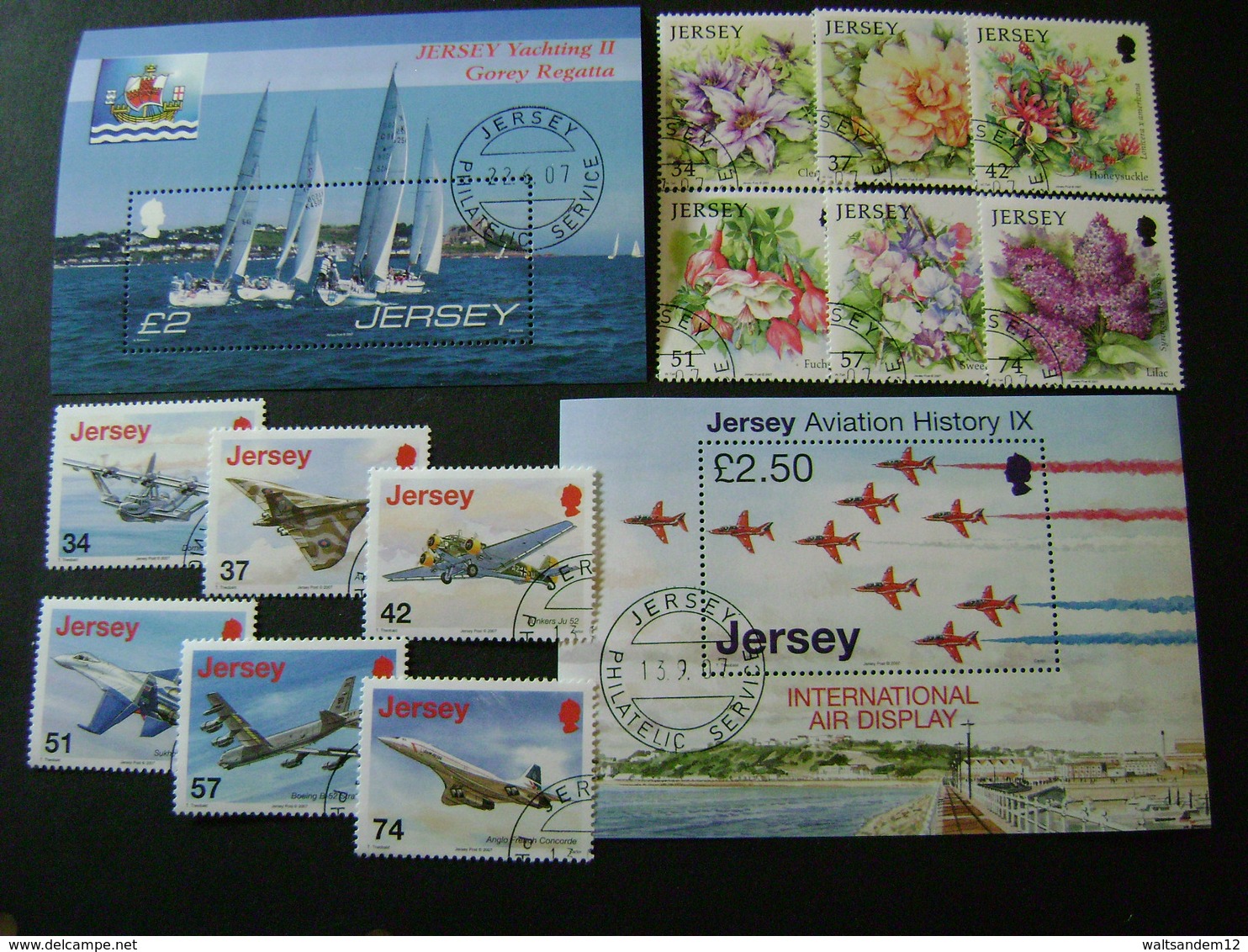 Jersey 2007 Commemorative/special Issues (SG 1294-1309, 1311-1316, Ms1319, 1320-1331, Ms1332, 1333-1349) 4 Images - Used - Jersey