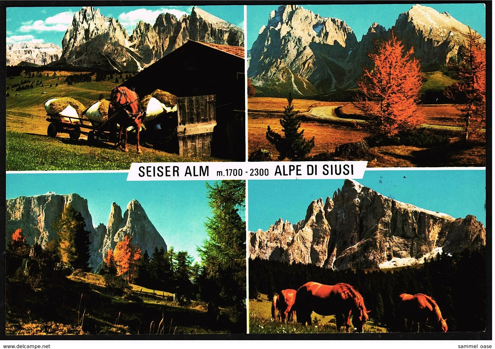 Seiser Alm  -  Alpe Du Siusi / Dolomiten  -  Mehrbild-Ansichtskarte Ca.1987    (9269) - Bolzano (Bozen)