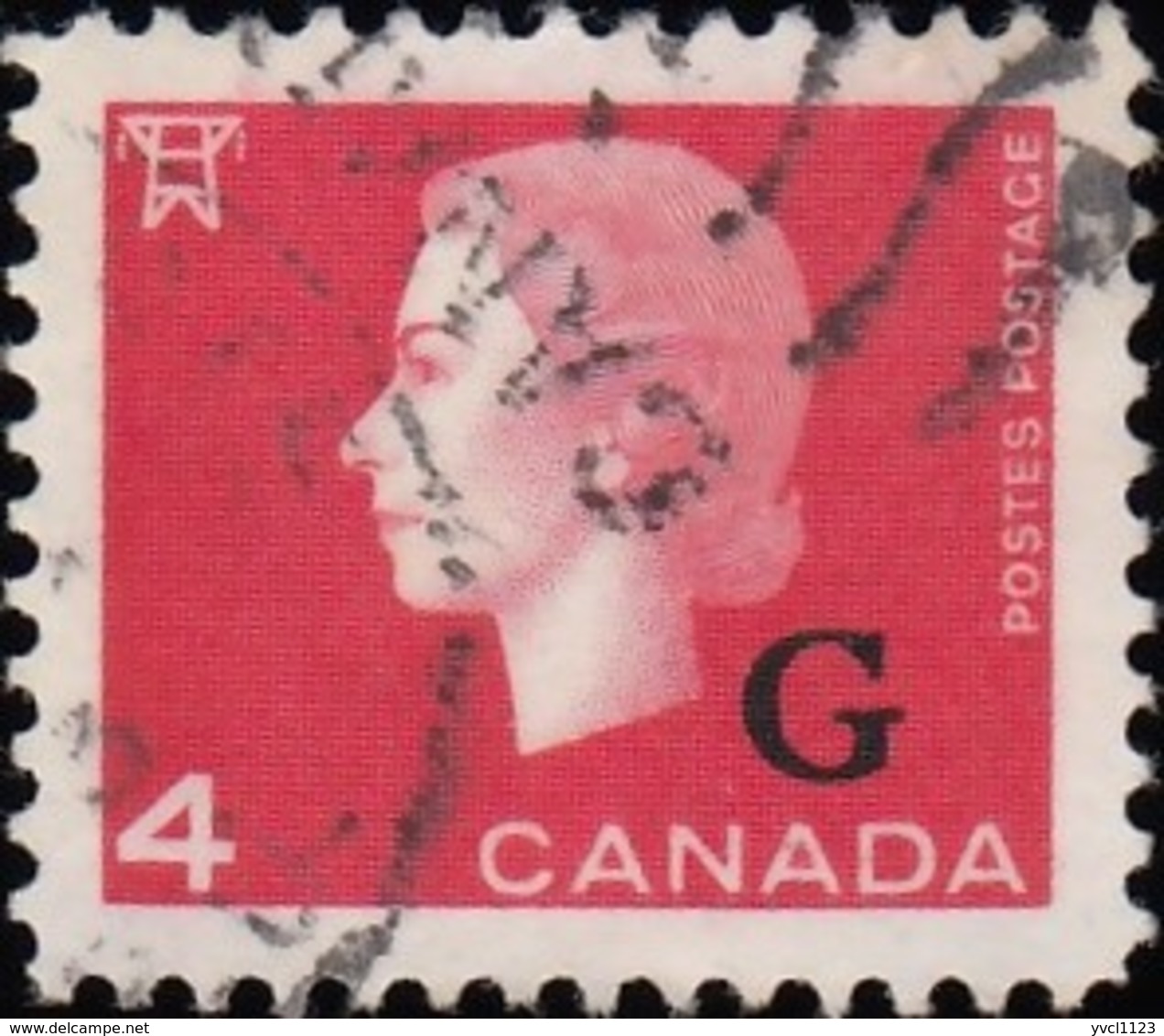 Canada - Scott # O48 Official "Overprinted" (*) / Used Stamp - Surchargés