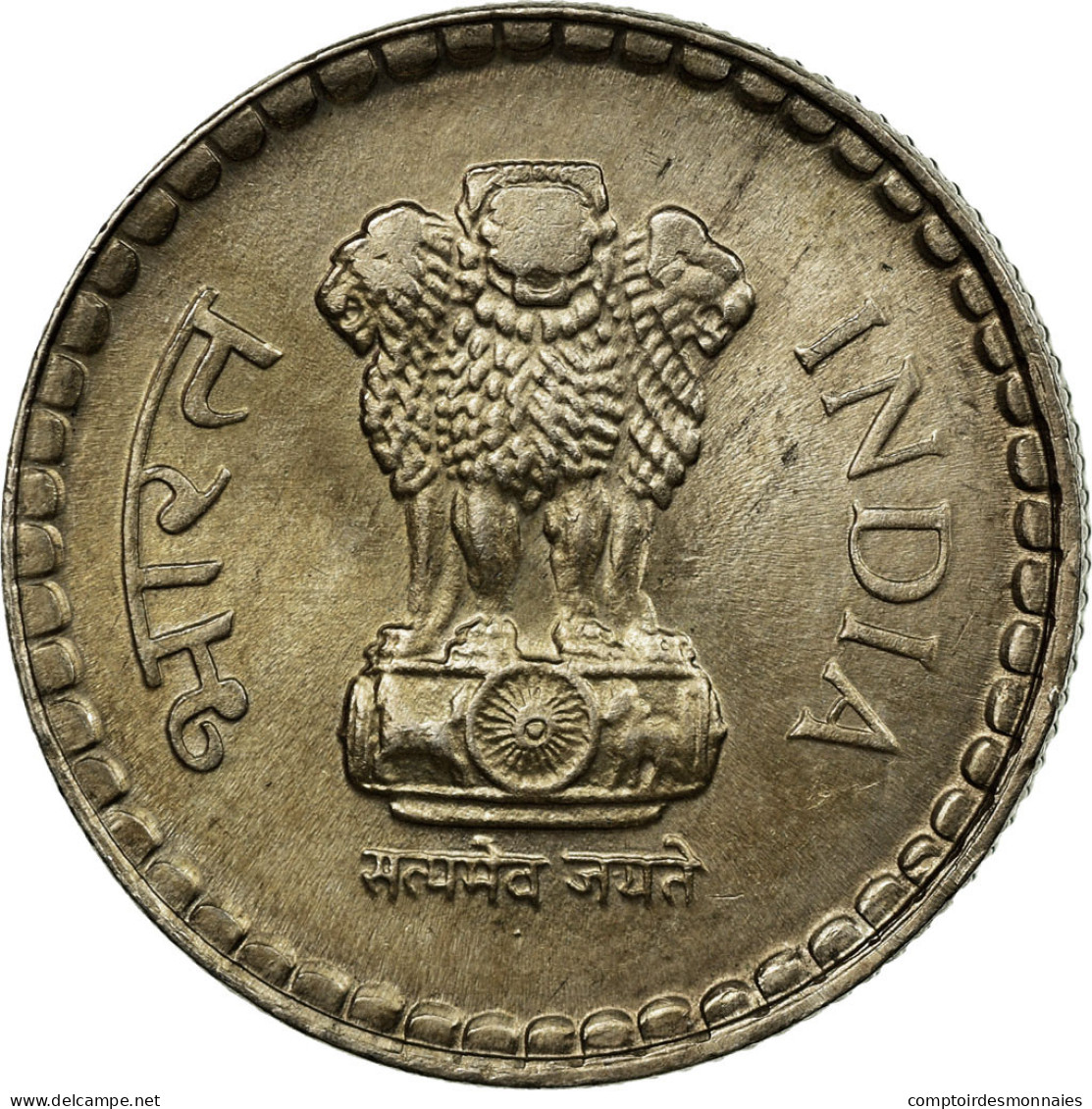 Monnaie, INDIA-REPUBLIC, 5 Rupees, 1994, TTB, Copper-nickel, KM:154.1 - Inde