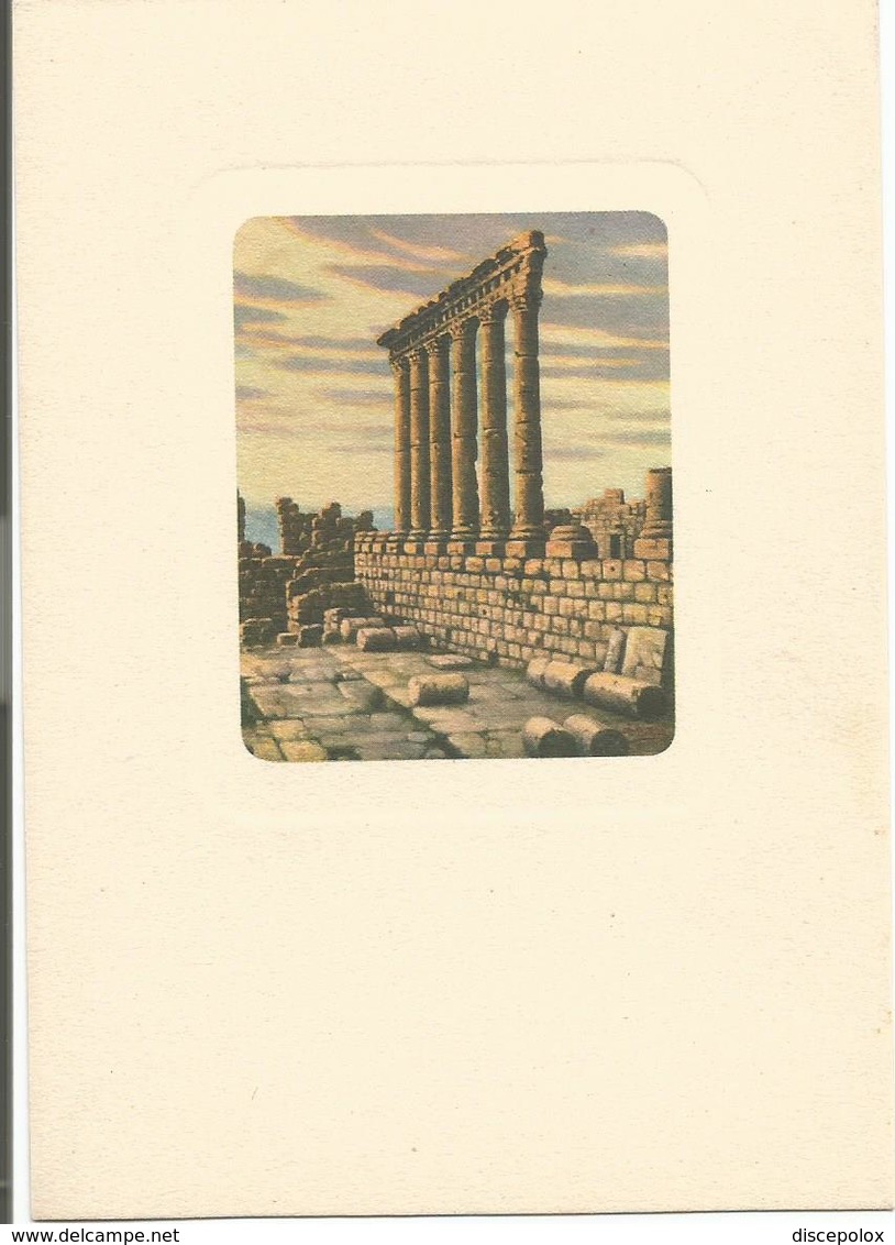 V2982 Lebanon - Balbek Baalbek - Tempio Di Giove - Illustrazione Illustration Dandolo Bellini - Libanon