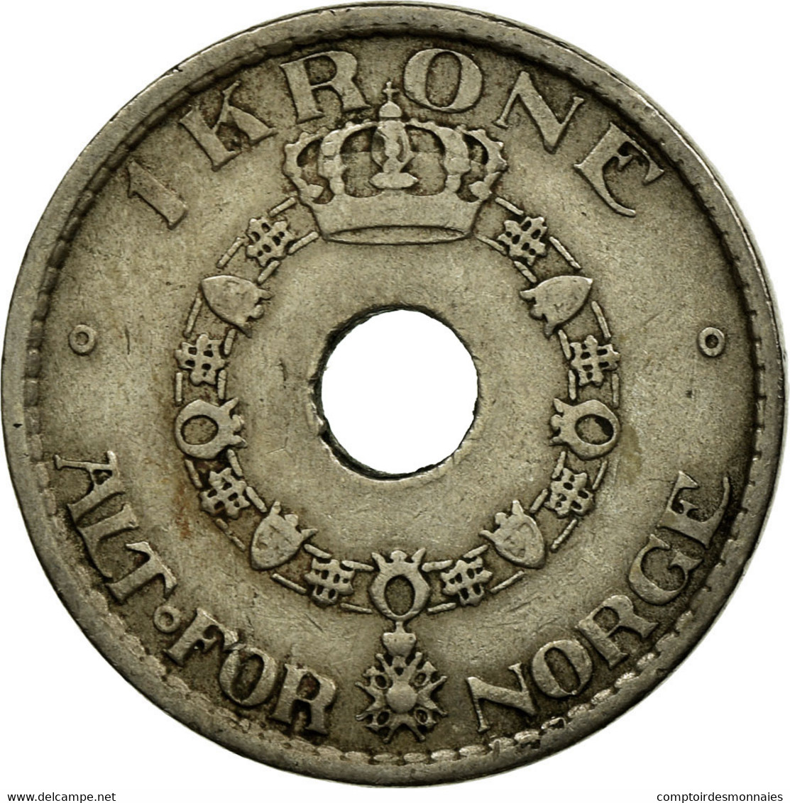 Monnaie, Norvège, Haakon VII, Krone, 1927, TTB, Copper-nickel, KM:385 - Norvège