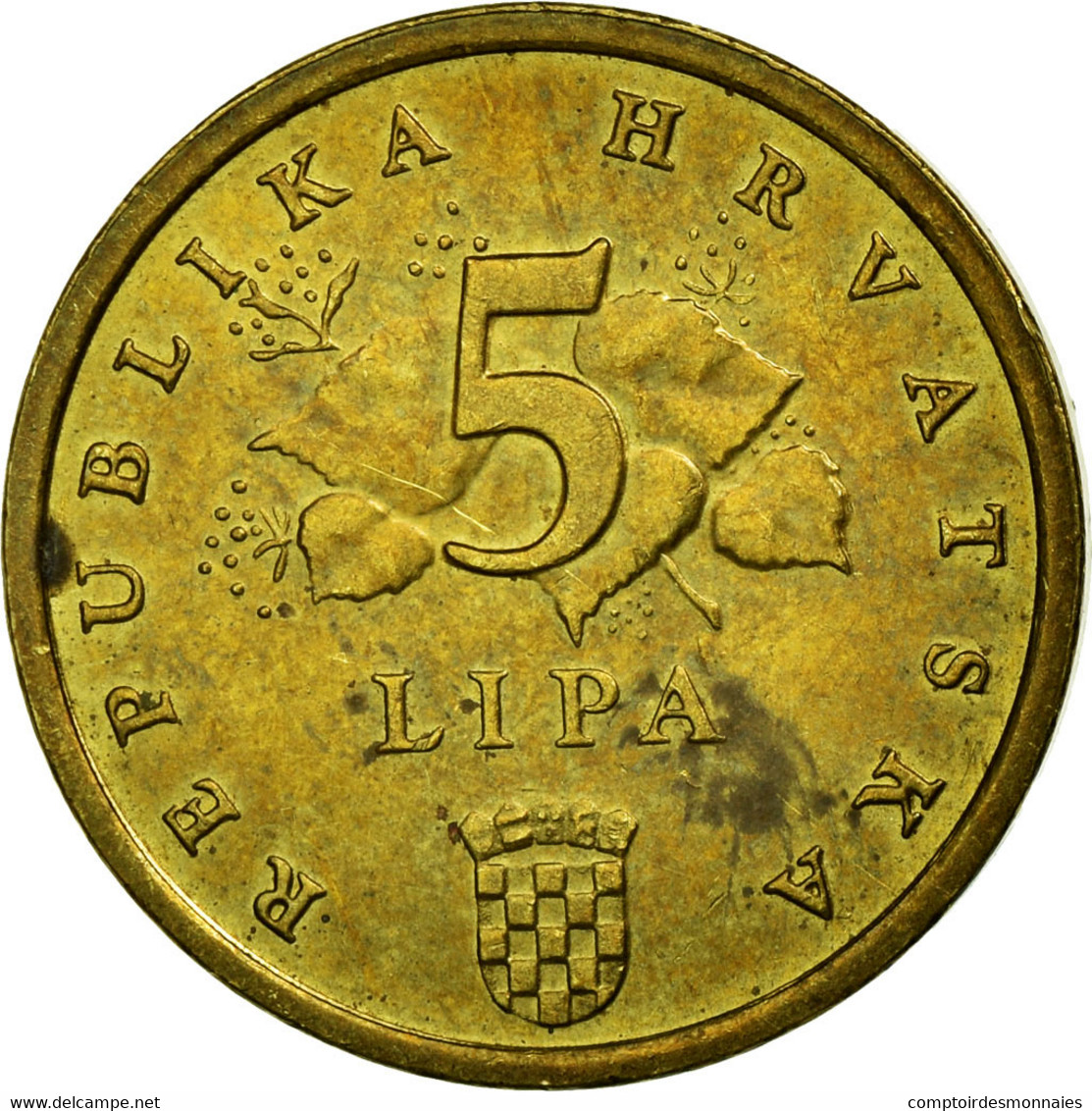 Monnaie, Croatie, 5 Lipa, 2007, TTB, Brass Plated Steel, KM:5 - Croatie