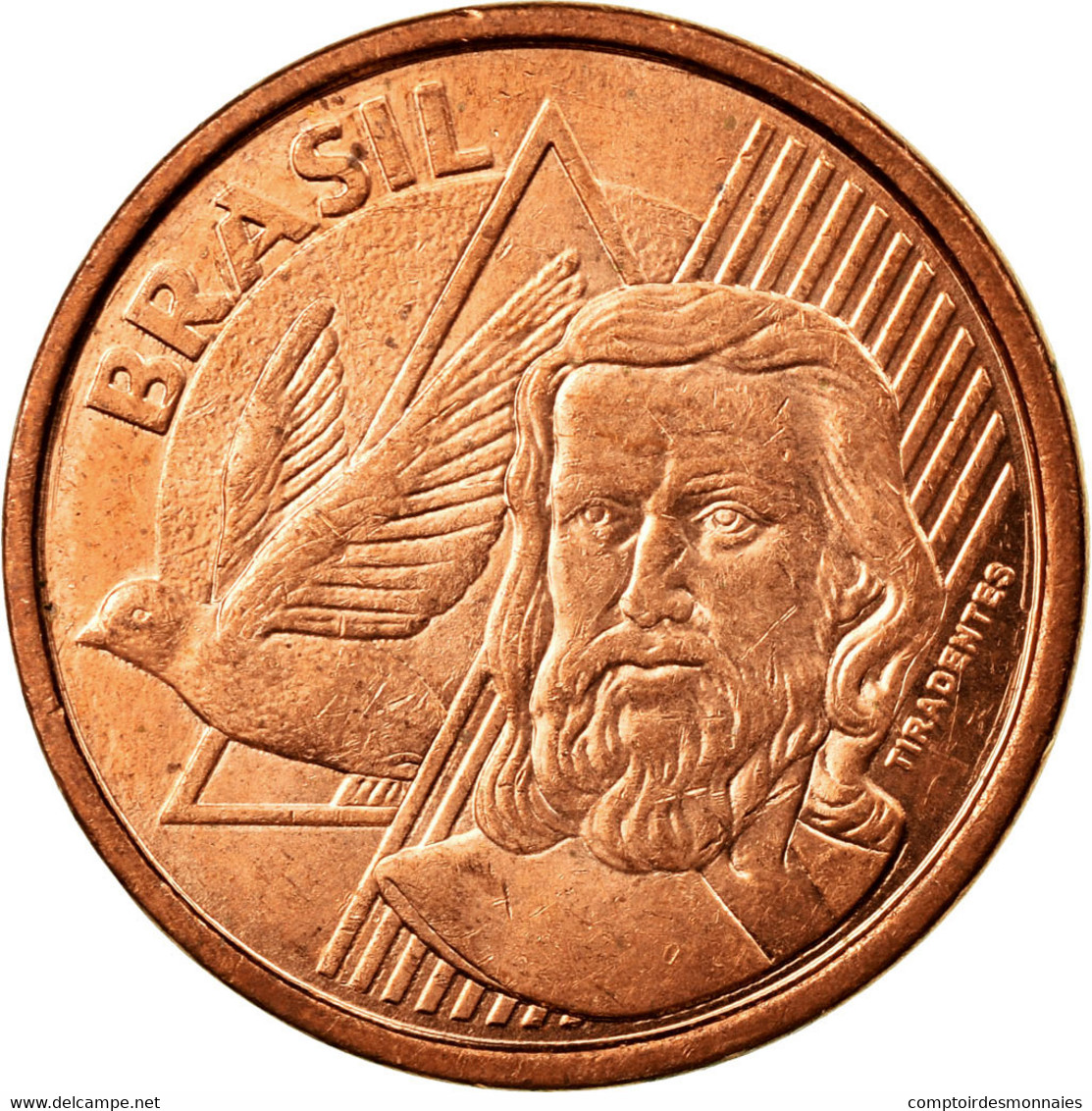 Monnaie, Brésil, 5 Centavos, 2013, TTB, Copper Plated Steel, KM:648 - Brazil