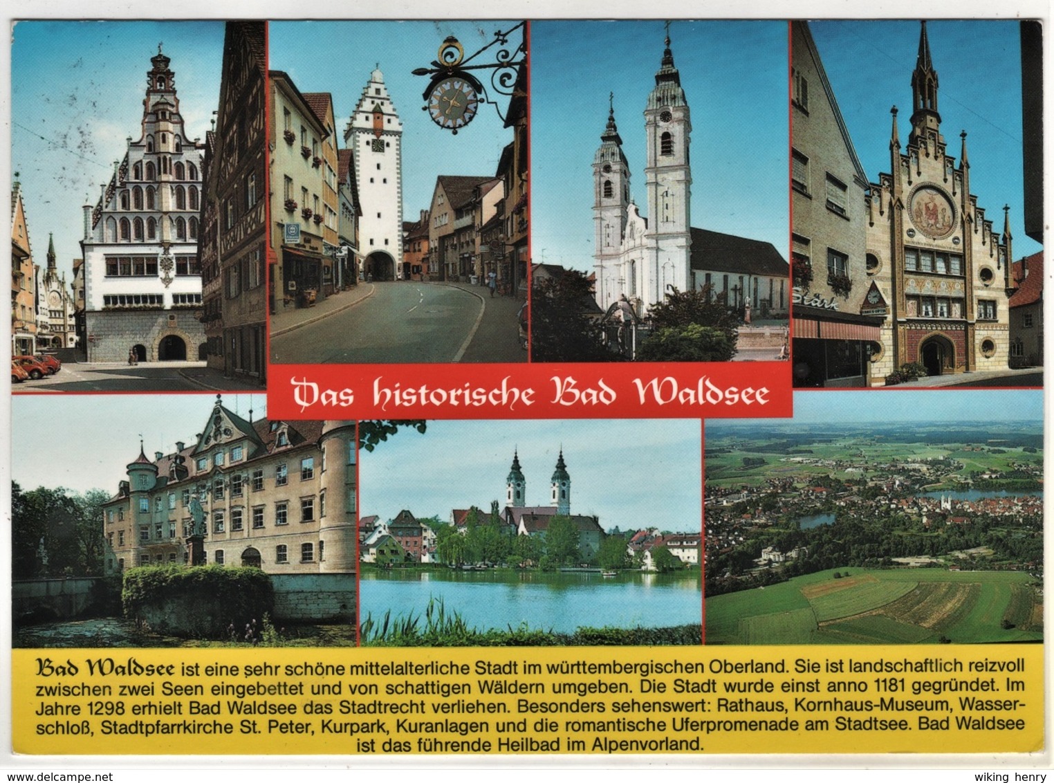 Bad Waldsee - Mehrbildkarte 7   Das Historische Bad Waldsee - Bad Waldsee