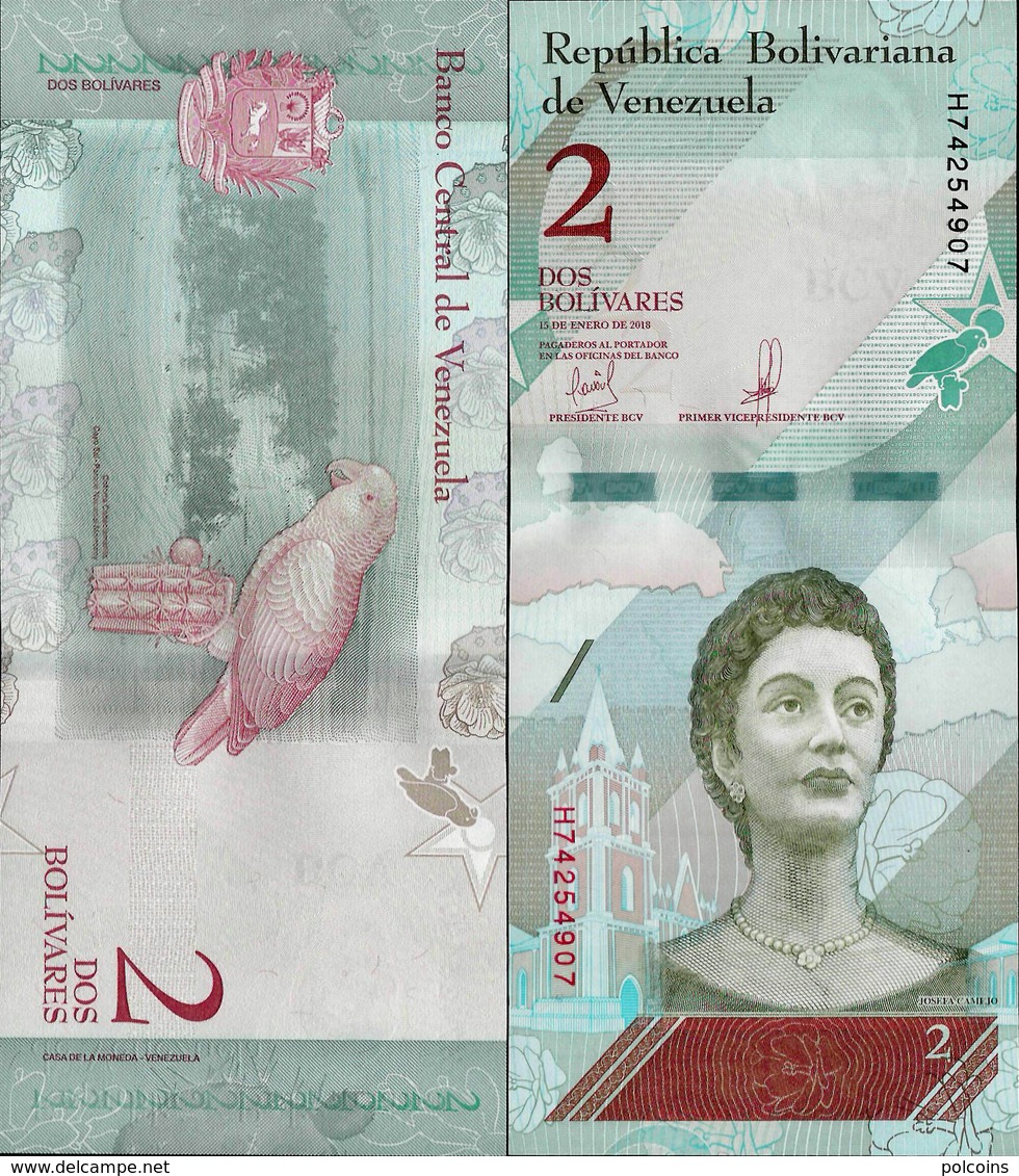 Venezuela 2018 - 2 Bolivares Soberano - Pick NEW UNC - Venezuela