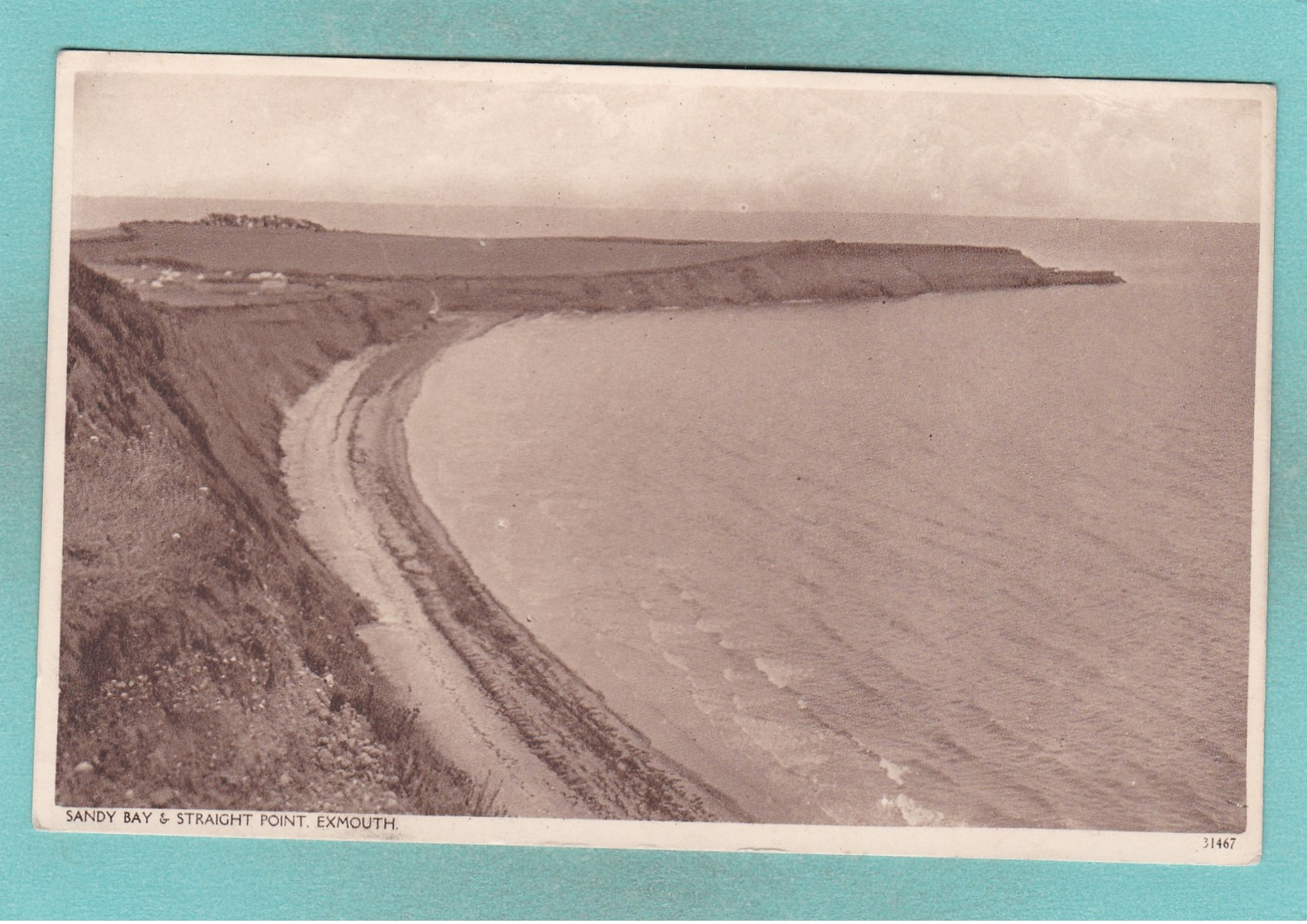 Old Post Card Of Sandy Bay And Straight Point,Exmouth, Devon ,R75. - Other & Unclassified