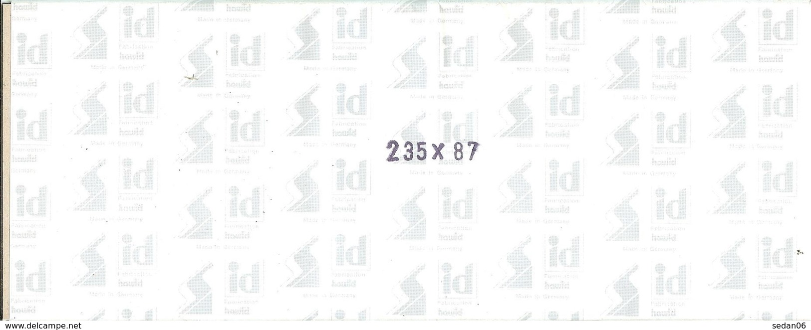 I.D. - Bandes 235x87 Fond Noir (double Soudure) - Bandes Cristal