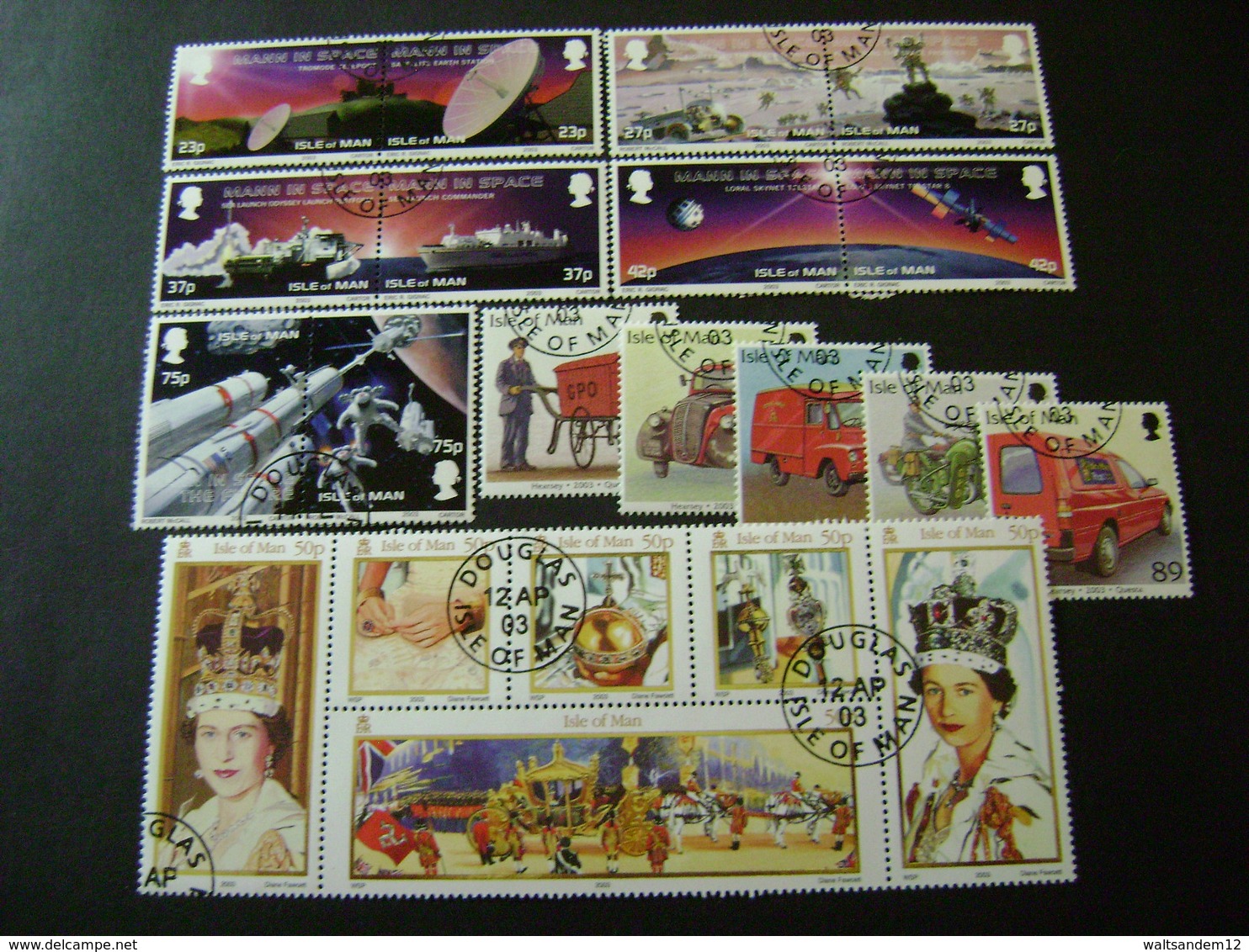 Isle Of Man 2003 Commemorative/special Issues (SG 1047-1072, Ms1073, 1074-1077, 1079-1100, 1111-1124) 4 Images - Used - Isle Of Man