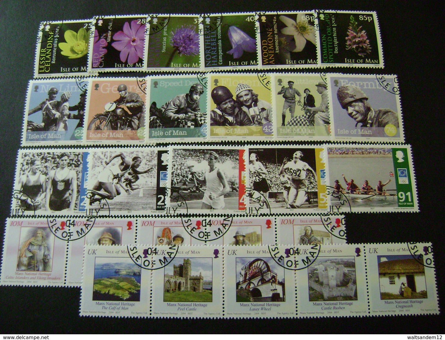 Isle Of Man 2004 Commemorative/special Issues (SG 1125-38, Ms1139, 1140-66, 1177-83, 1185-89, 1191-98) 3 Images - Used - Isle Of Man