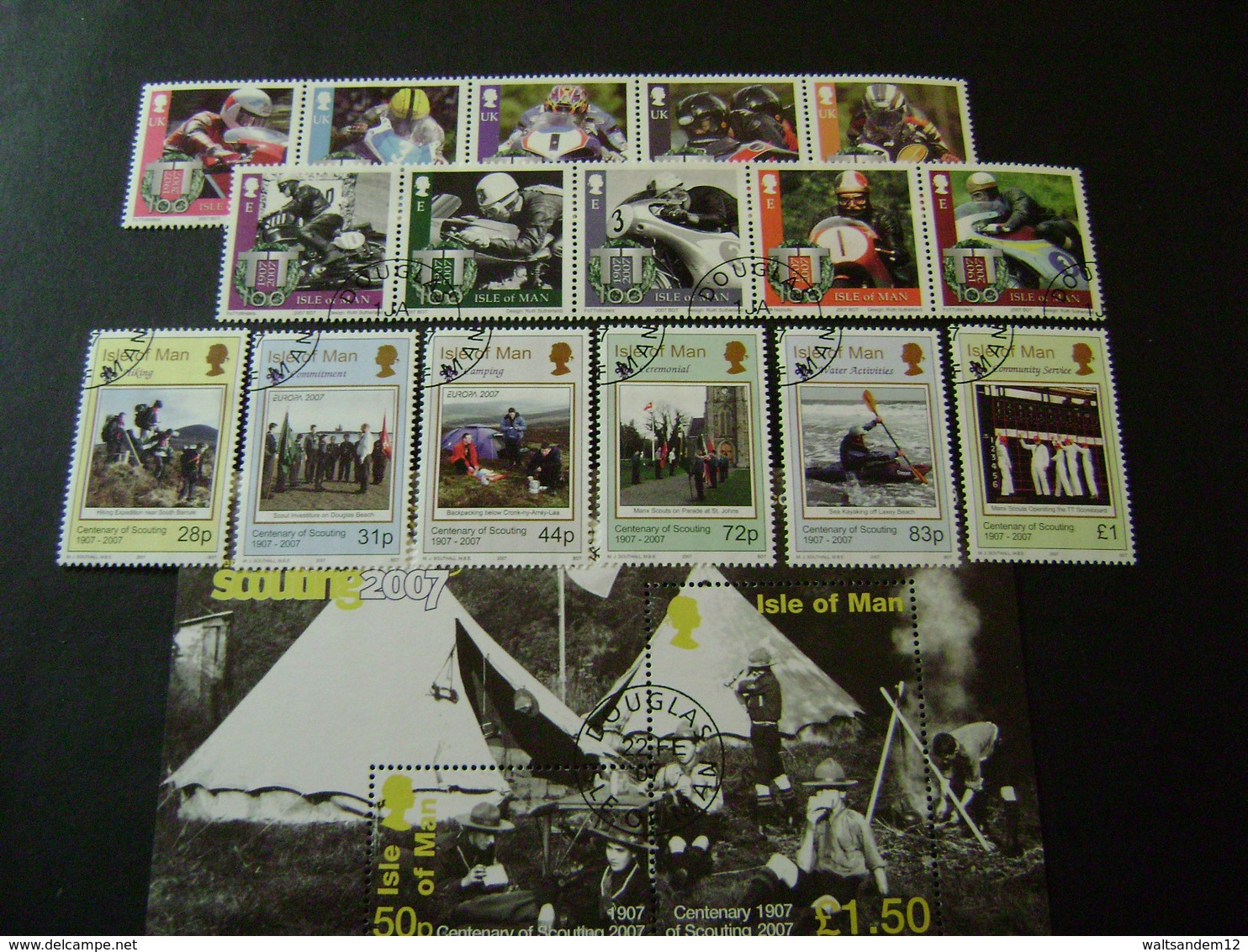 Isle Of Man 2007 Commemorative/special Issues (between SG 1332 And 1404 - See Description) 4 Images - Used - Isle Of Man