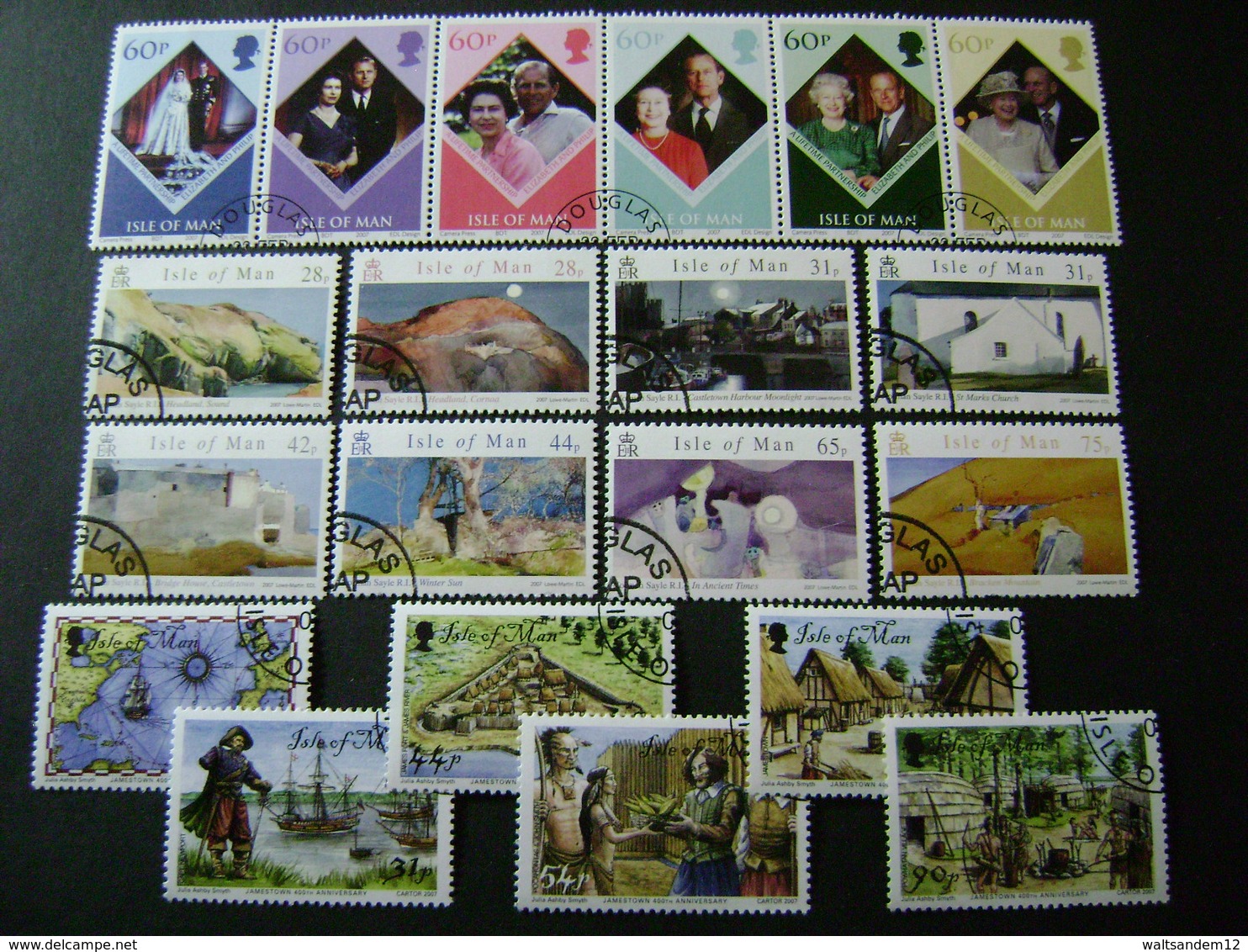 Isle Of Man 2007 Commemorative/special Issues (between SG 1332 And 1404 - See Description) 4 Images - Used - Isle Of Man