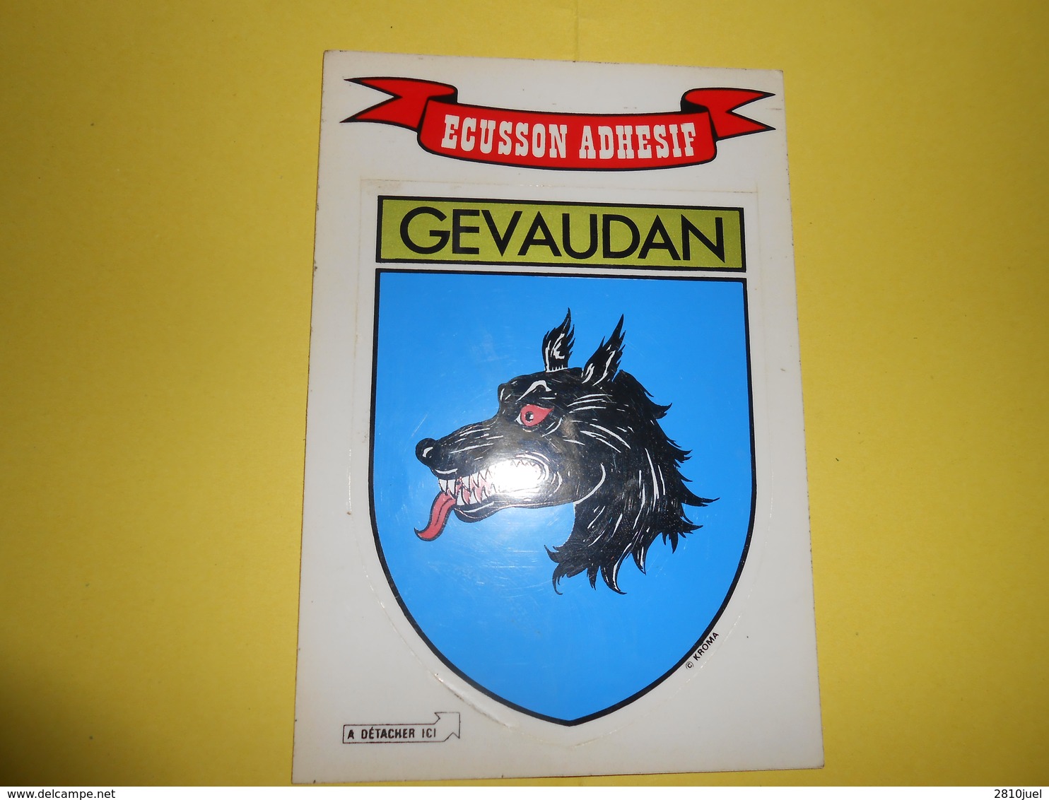 GEVAUDAN - Ecusson Adhésif - - Other & Unclassified