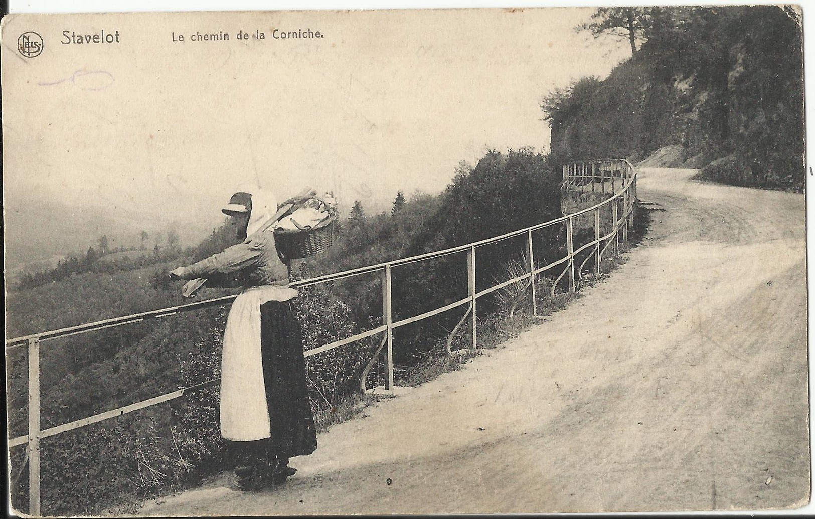 Stavelot - Le Chemin De La Corniche, Belle Oblitération Feldpost "Malmédy" 1914 - Stavelot