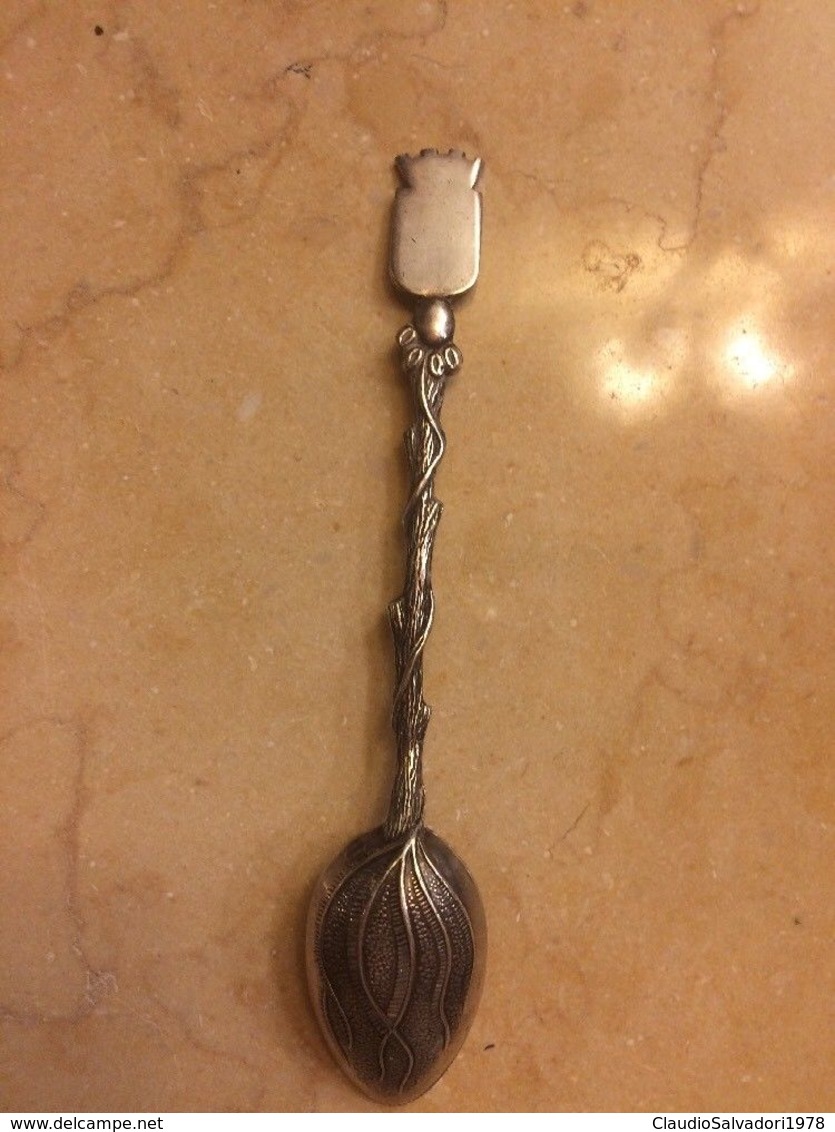 Lotto 4 Cucchiaini Collezione Francesi Punzonati Souvenir Blois Maurienne Tours Tea Spoon France Francia