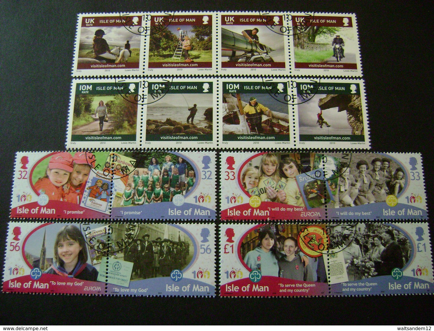 Isle Of Man 2010 Commemorative/special Issues (between SG 1557 And Ms1631 - See Description) 6 Images - Used - Isle Of Man