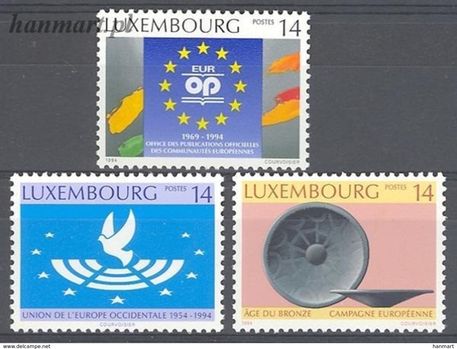 Luxembourg 1994 Mi 1346-1348 MNH ( ZE3 LXB1346-1348 ) - Autres & Non Classés