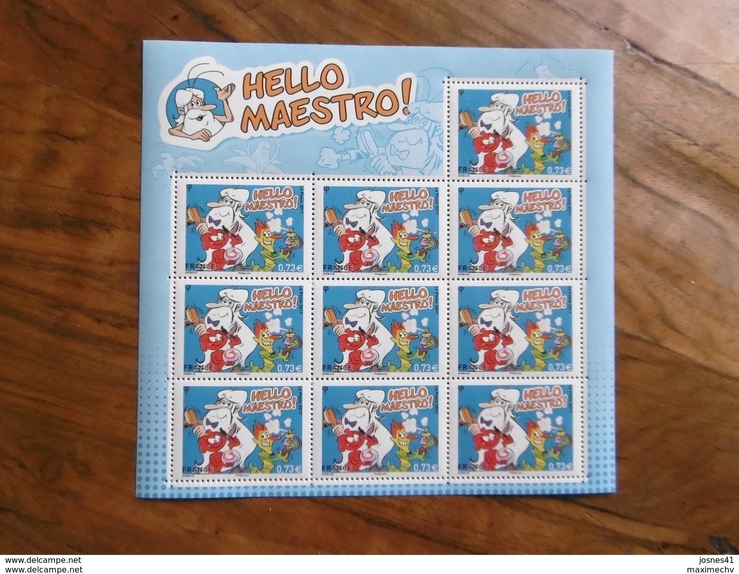 FRANCE 2017 BF 139 * * BLOC HELLO MAESTRO LUXE - Mint/Hinged