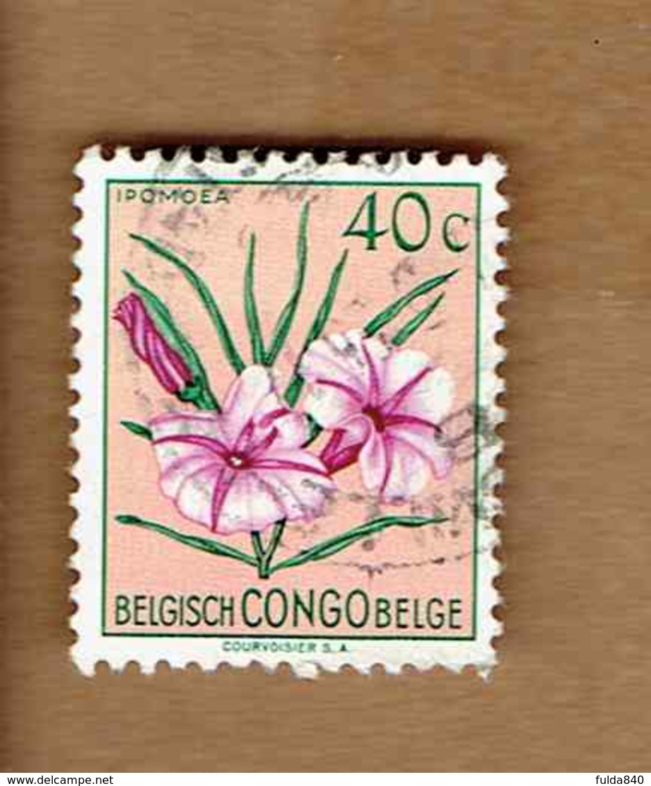 Congo Belge.(COB-OBP)  1952 - N°306    *FLEURS DU CONGO*    40c   Oblitéré - Gebraucht