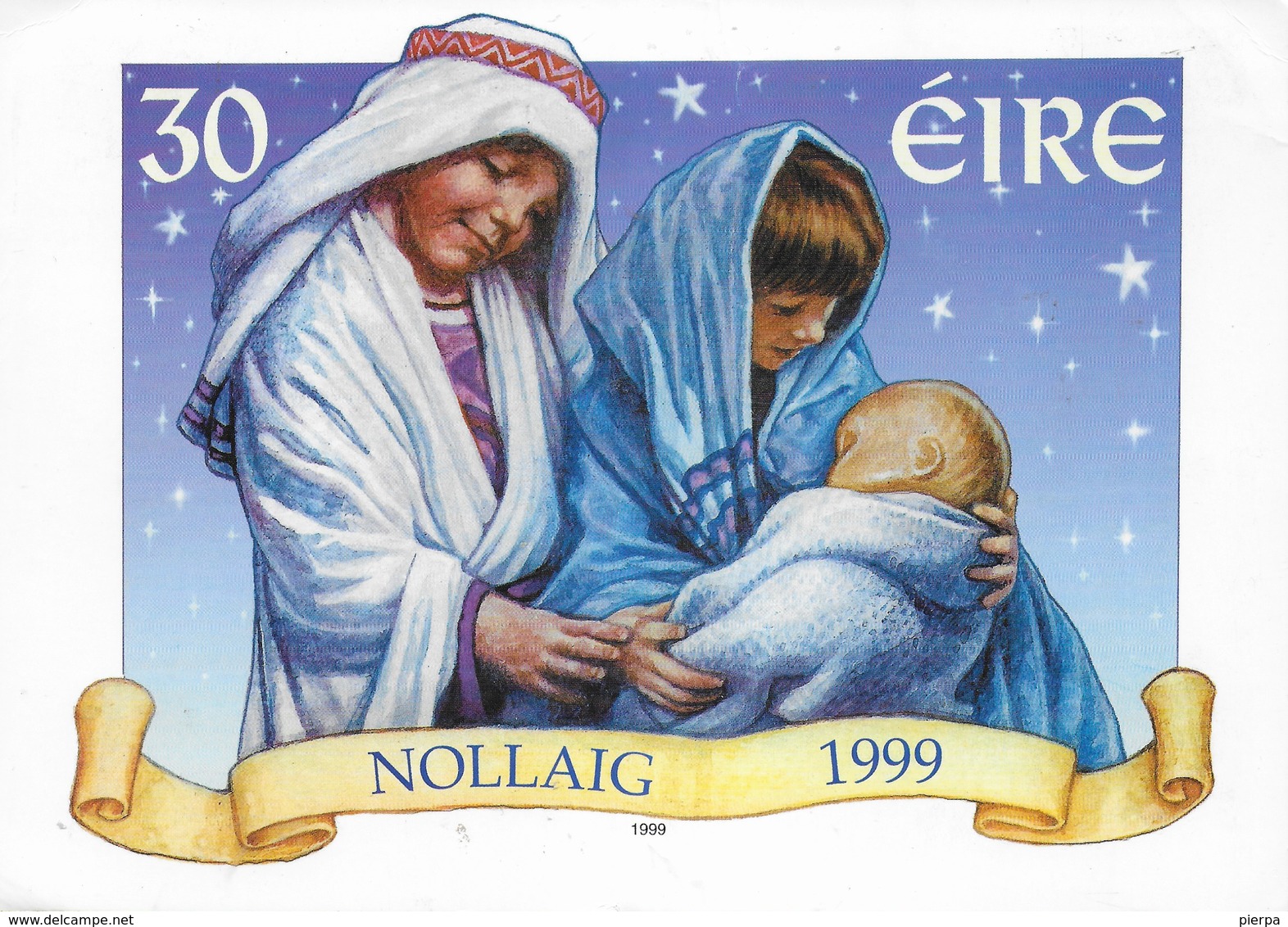 IRLANDA - INTERO SPECIALE DAL PHILATELIC SERVICES - NATALE 1999 - FORMATO GRANDE 21X15 - Ganzsachen