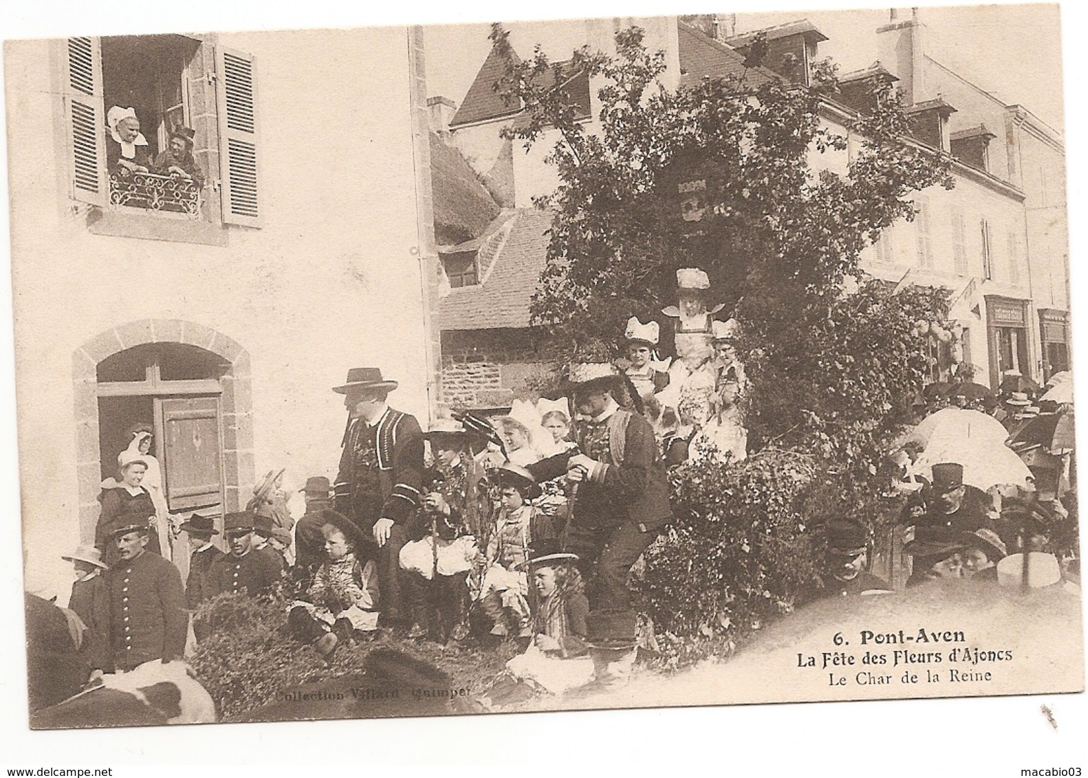 29 Finistère  : Pont-Aven  La Fêtes Des Fleurs D'Ajoncs Le Char De La Reine Réf 5222 - Pont Aven