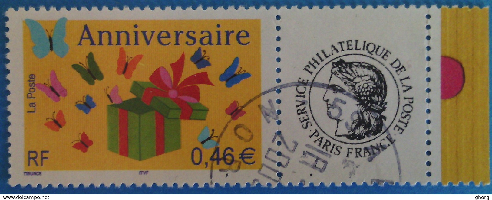 France 2002  : Timbre Pour Anniversaires N° 3480A Oblitéré - Other & Unclassified