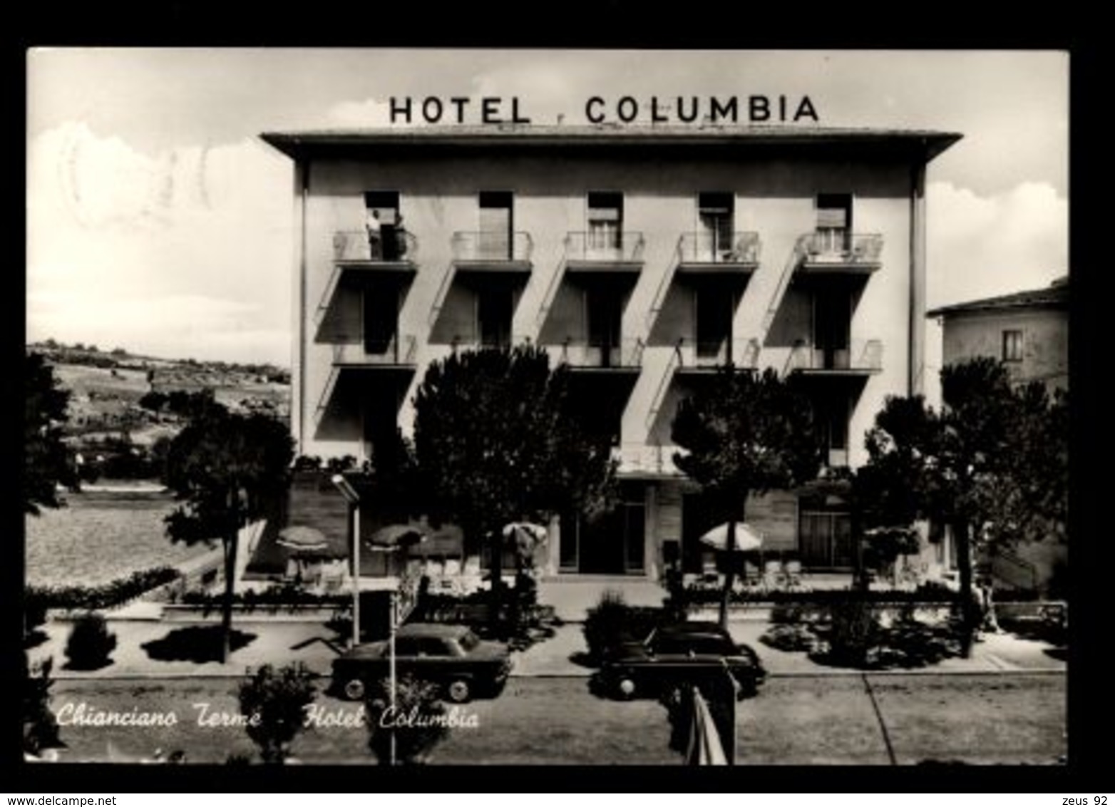 B8761 CHIANCIANO TERME - HOTEL COLUMBIA B\N - Altri & Non Classificati