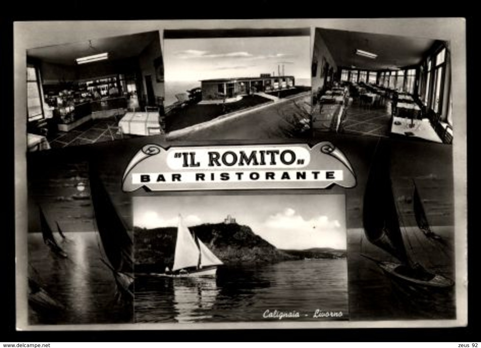 B8765 LIVORNO CALIGNAIA - BAR RISTORANTE IL ROMITO B\N - Livorno