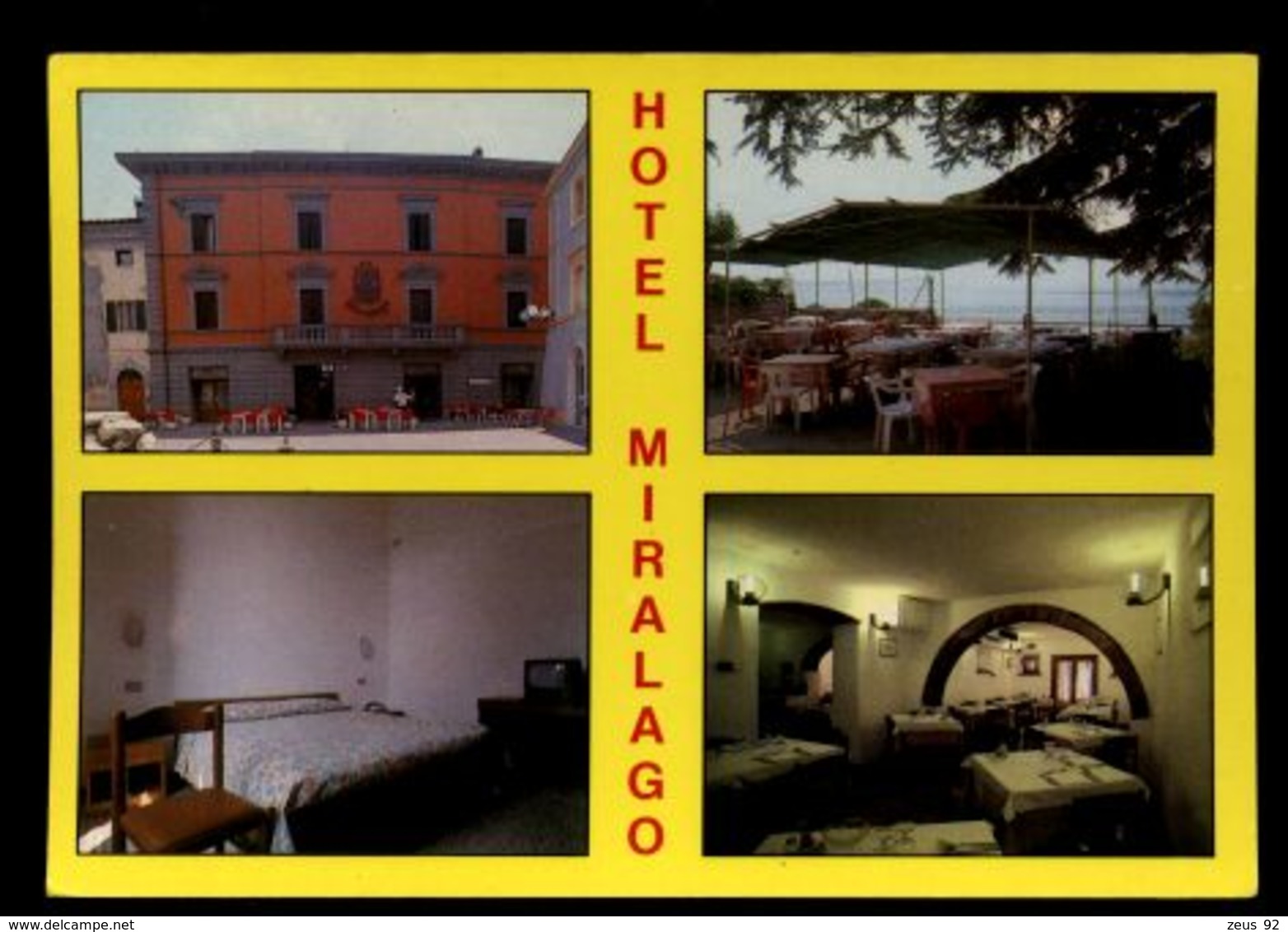 B8768 CASTIGLIONE DEL LAGO - HOTEL MIRALAGO SU PIAZZA MAZZINI - Other & Unclassified