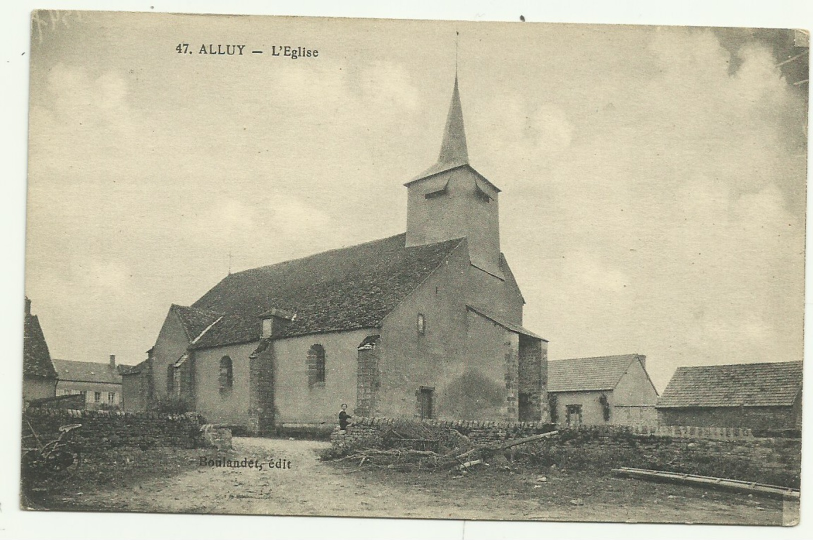 Carte Sépia  47. ALLUY.  L'Eglise - Other & Unclassified