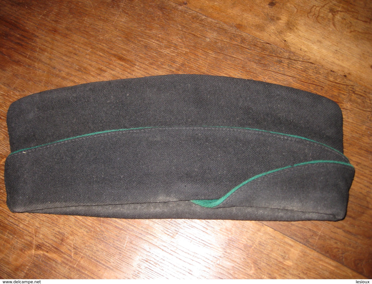 G206 CALOT BONNET DE POLICE ANCIEN Liseret Vert - Casques & Coiffures